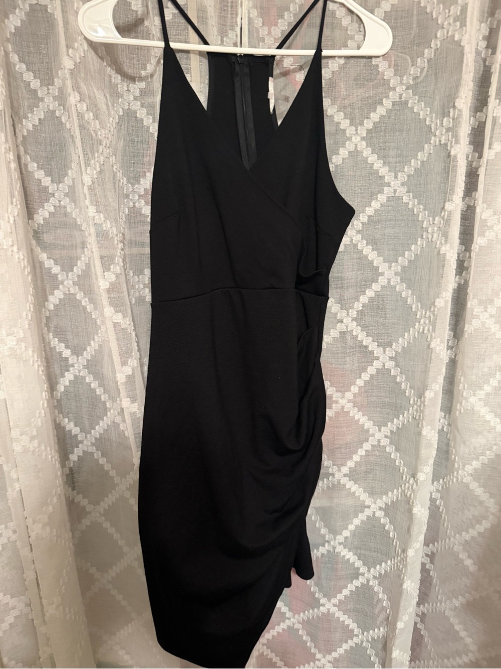 Classic Black V-Neck Spaghetti Strap Dress